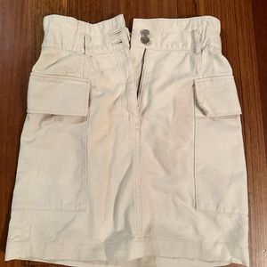 Cream Colored H&M midi skirt